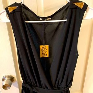 Black wide leg jumpsuit, new with tags
